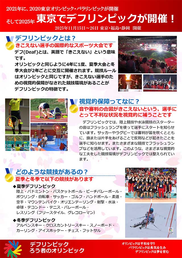 デフリンピック紹介チラシ等データ